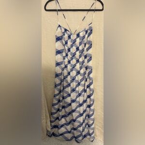 Banana Republic Blue and White Dress